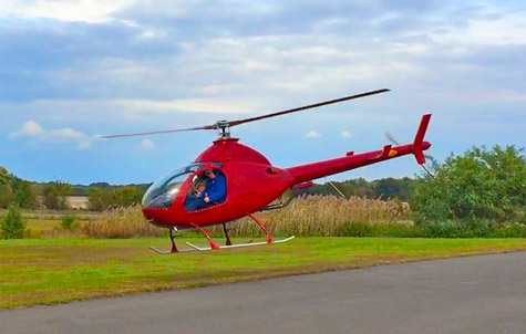 RotorWay Exec-162f in flight